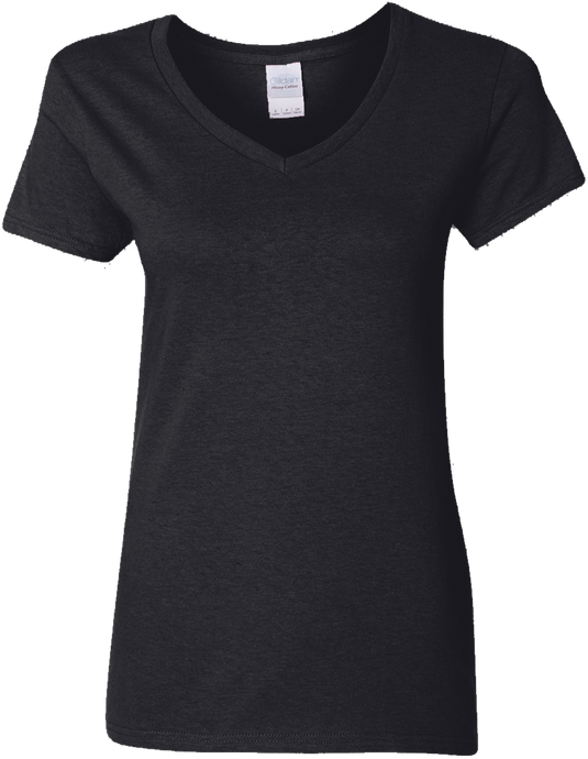 Stylish Ladies' V-Neck T-Shirt – Design It Yourself!